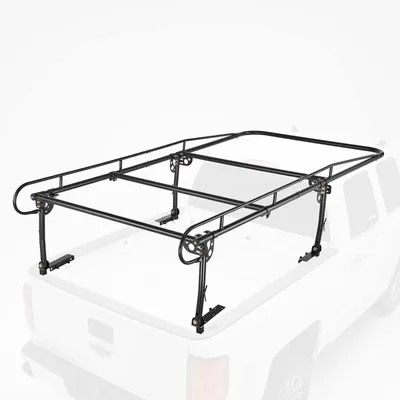 Produktbild von VEVOR Pickup-Ladeflächenträger 680 kg aus Q235B Stahl 1,3-1,9 m Verstellbar, Lastenträger für Kajaks Surfbretter und Schwere Ladung, mit J-Haken Montage ohne Bohren für Ladeflächen bis 75 Zoll Breite