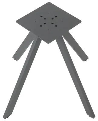 Produktbild von Tischgestell aus Metall NY-B007, für Büro, Hotel, Restaurant, Maße 71x71x72,5 cm, Grau