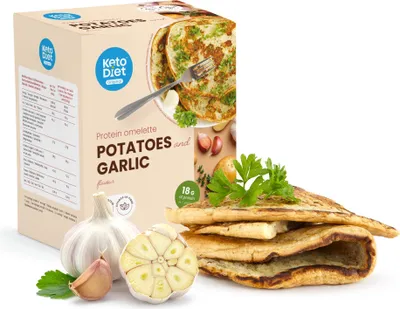 Produktbild von Eiweiß-Omelett – Knoblauchgeschmack (7 Portionen)