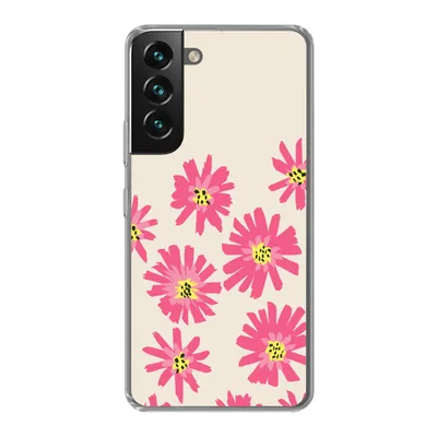Produktbild von MuchoWow® Handyhülle Schutzhülle Hülle für Samsung Galaxy S22 Blumen - Muster - Minimalismus Silikon Softcase Handy Hülle - Mobiltelefonhülle