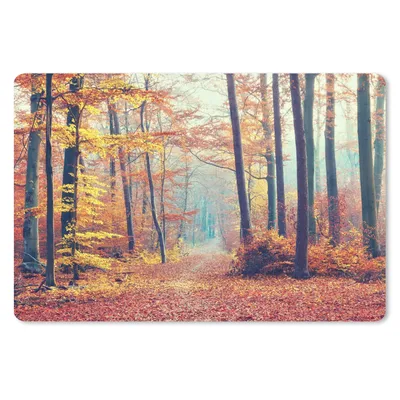 Produktbild von MuchoWow® Mauspad Mousepad Wald - Herbst - Laub 27x18 cm - Mousepads - Maus Mat - Pad - Mausunterlage - Büroartikel - Desk Matten