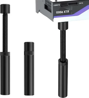 Productafbeelding van Grafische Kaarthouder - GPU Steun - PC Stabiliseren - Met Magneetvoet - 75-120 mm - Zwart