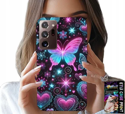 Produktbild von Fall Für Samsung Note 20 Ultra - Bunte Schmetterling Herz Mode Designs Fall