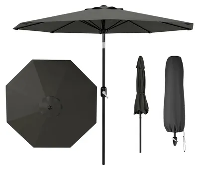 Produktbild von Sonnenschirm, Kurbelbetrieb, UV-Schutz, Grau
