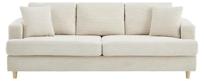 Produktbild von 3-Sitzer-Sofa aus beigem Cord YOCABA
