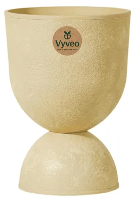 Image de Vyveo - Pot de fleurs Muse - Beige (rétro) - 27 x 39