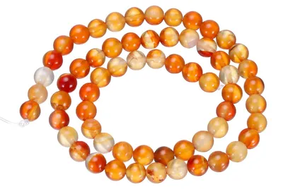 Achat-Edelsteinperlen rot, 6 mm, 1 Strang, DIY-Schmuck