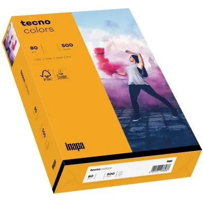 Produktbild von tecno Kopierpapier colors mittelorange DIN A3 80 g/qm 500 Blatt