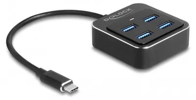 Productafbeelding van Delock - USB-hub - 4 x USB 3.2 Gen 2 - Voor desktopgebruik