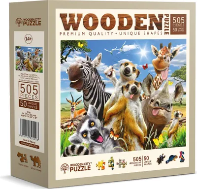 Produktbild von WOODEN CITY Holzpuzzle Willkommen in Afrika 505 Teile