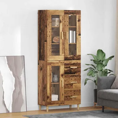 Produktbild von vidaXL Highboard Altholz 69,5 x 34 x 180 cm Holzwerkstoff