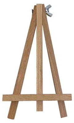 Mini Holzstaffelei 16 cm, Buchenholz, für Fotos, Karten & Tischnummern