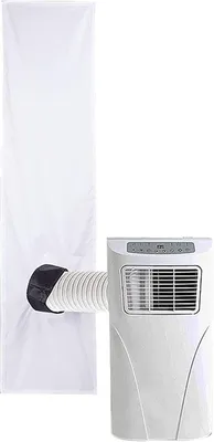 Produktbild von Türabdichtung Klimaanlage - 47 x 300 cm - Airco-Abdichtungskit - Fenster Dichtung für mobile Klimaanlage - für Balkon & Wohnung - Weiß