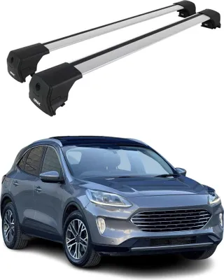 Image de Barres De Toit Transversales pour Ford Kuga 3 CX482 2020-2025 Alu Gris ABE