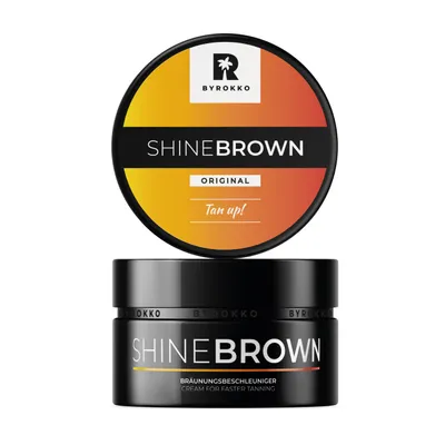 Produktbild von BYROKKO Shine Brown | Schnelle, intensive & langanhaltende Bräune ohne Solarium | Natürlich, pflegend & fleckenfrei für jeden Hauttyp (200ml)