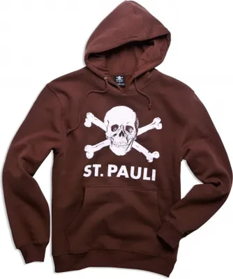 Zdjęcie produktu dla St. Pauli damska bluza z kapturem skull brown - S