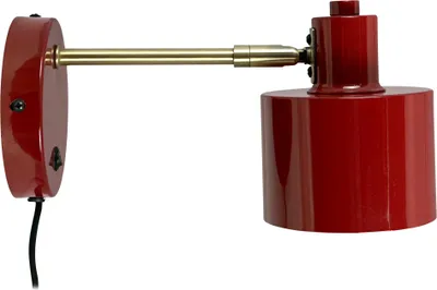 Produktbild von Wandleuchten Wandlampe LED Wandbeleuchtung Leselampe Wohnzimmer Metall Schlafzimmer Deko Ocean Dunkelrot Messing