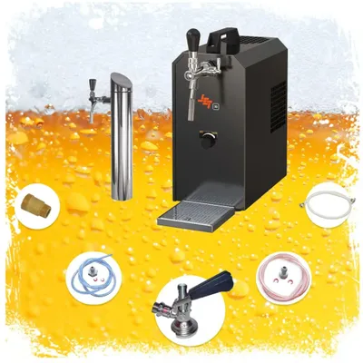 Image de Ensemble complet - Tireuse a biere avec pompe à membrane - JET 30K machine a biere, pompe a biere 1 ligne, 30 litres/h, professionnelle, KEG: Type S