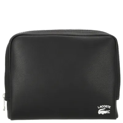 Produktbild von LACOSTE Leder Kulturbeutel Utensilientasche Lacoste Practice Organizer Noir schwarz