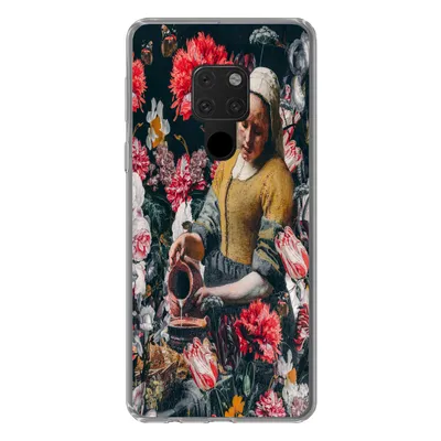 Produktbild von MuchoWow® Handyhülle Schutzhülle Hülle für Huawei P40 Lite Milchmädchen - Vermeer - Blumen Silikon Softcase Handy Hülle - Handy