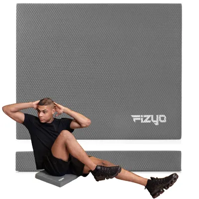 Produktbild von FIZYO Balance Pad, Rutschfeste Balance Matte, Schaumstoff für Yoga, Fitness, Pilates, Gleichgewichtsübungen, Koordinationskissen (Grau)