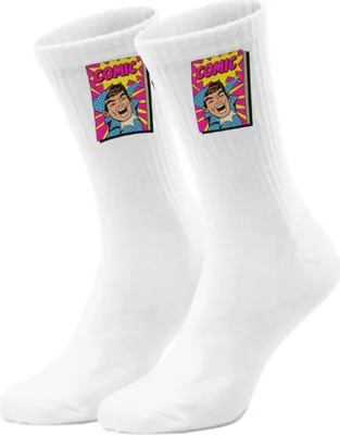Produktbild von epicsocks 80sFlash Comic Socken in 42-46 im Paar