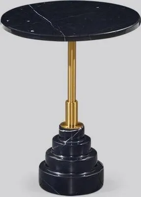 Immagine prodotto di Tavolini da salotto rotondi moderni tavolino nero tavolino in marmo