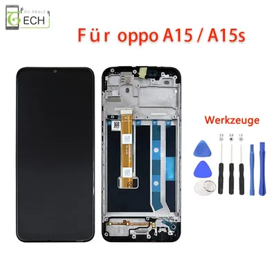 Produktbild von Für Oppo A15 A15s CPH2185 LCD Display mit Rahmen Bildschirm Touchscreen