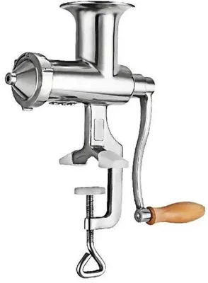 Imagen del producto de Centrífuga para extracción de zumo - Exprimidor manual para cítricos - Acero inoxidable 304 - Plateado - Ideal para pasto de trigo