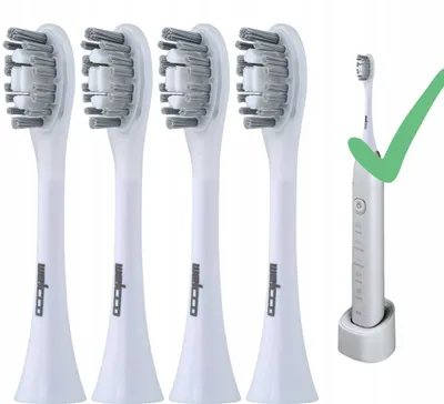 Produktbild von Welcco Zahnbürstenköpfe Ersatz für Smilesonic PerfectClean Weiß 4 Stück