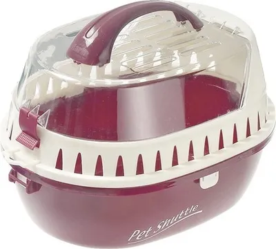 Produktbild von Karlie Nager Transportbox Pet Shuttle Kunststoff rot, Größe:L 35 cm B 25 cm H 22 cm