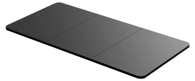 Produktbild von Holztischplatte 3-geteilt, 1200 (l) x 600 (b) x 18 (h) mm, Farbe: Schwarz