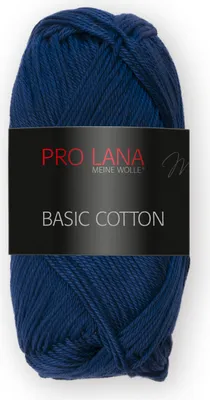 Produktbild von Pro Lana Basic Baumwolle 50g (150) dunkelblau