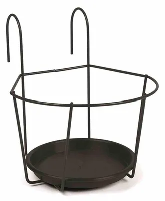 Image de Support de pot de fleurs noir Ø 22 cm à suspendre