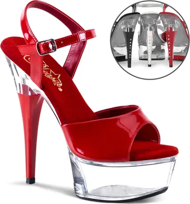 Produktbild von CAPTIVA-609 Damen Sandale von Pleaser, Rot  , EU 36, US 6