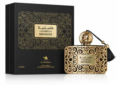 Productafbeelding van Le Chameau Casabella Midnight Eau de Parfum, damesparfum, 100 ml, origineel Arabisch parfum, AI-gegenereerde afbeelding