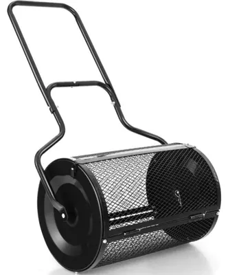 Obrázek produktu pro Rozmetač kompostu s kovovou sítí a ergonomickou rukojetí GT4123BK, 68 cm široký, černý