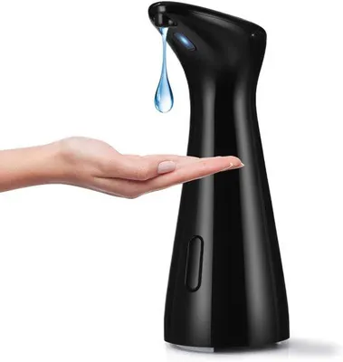 Produktbild von Automatische Infrarot-Sensor-Zeepdispenser, 200ml, elektrisch, IPX6 wasserdicht, für Küche, Badezimmer, Schule, Hotel, schwarz