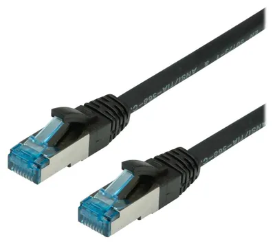 Productafbeelding van VALUE Patchkabel Cat.6A (klasse EA), S/FTP (PiMF), LSOH, zwart, 20 meter