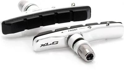 Zdjęcie produktu dla Zestaw 4 szczęk hamulcowych XLC V-Brake BS-V02, 72 mm, czarny/srebrny