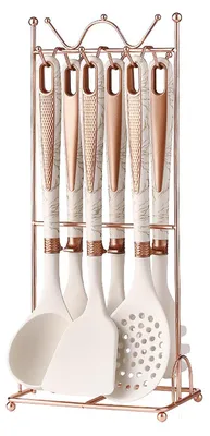 Immagine prodotto di Set di utensili da cucina in silicone da 7 pezzi con supporto