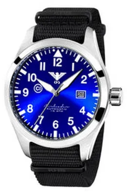 Produktbild von KHS - KHS.AIRSABLU.NB - Armbanduhr - Automatik - Airleader Steel - Herren