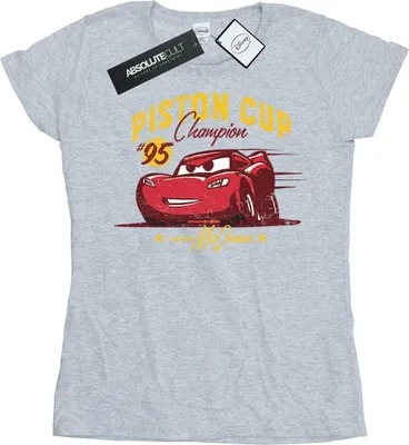 Produktbild von Disney - "Cars Piston Cup Champion" T-Shirt für Damen BI13572 (L) (Grau)