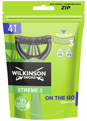 Produktbild von Wilkinson Xtreme 3 Comfort On The Go Einwegrasierer 4 Stück