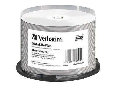 Obrázok produktu pre VERBATIM 43745 Verbatim CD-R vreteno 5