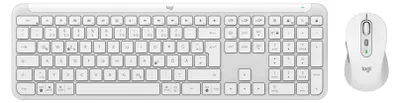 Obrázok produktu pre Logitech 920-012484, Bezdrôtový, RF Wireless + Bluetooth, Nožnicový spínač, QWERTZ, Biela, Obsahuje myš