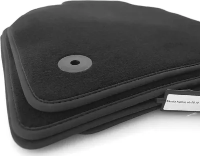 Produktbild von Fußmatten passend für Skoda Scala / Kamiq Velours Automatten Matten Set 4-teilig Schwarz