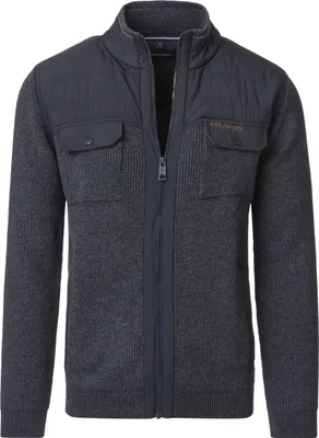Produktbild von CASAMODA Herren Strickjacke Reißverschluss Regular-Fit Marine L