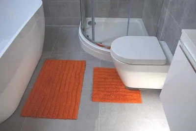 Produktbild von Spülwasserdichter Badmat für Badkammer - Machinewaschbar - 50x80cm & 50x50cm - Spülmaschinengeschirrartig