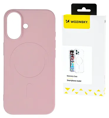 Obrázok produktu pre Silikónové puzdro Wozinsky Magnetic Case pre Samsung Galaxy S25 - ružové